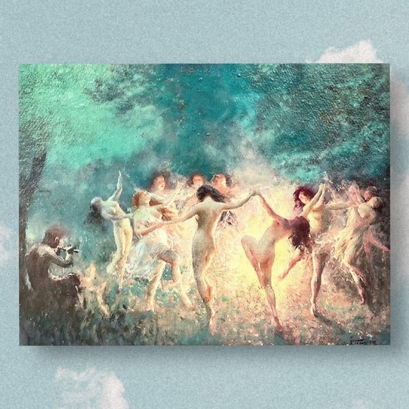 Joseph Tomanek Dance of Hour, Fire Dance canvas poster - Picture 1 of 1
